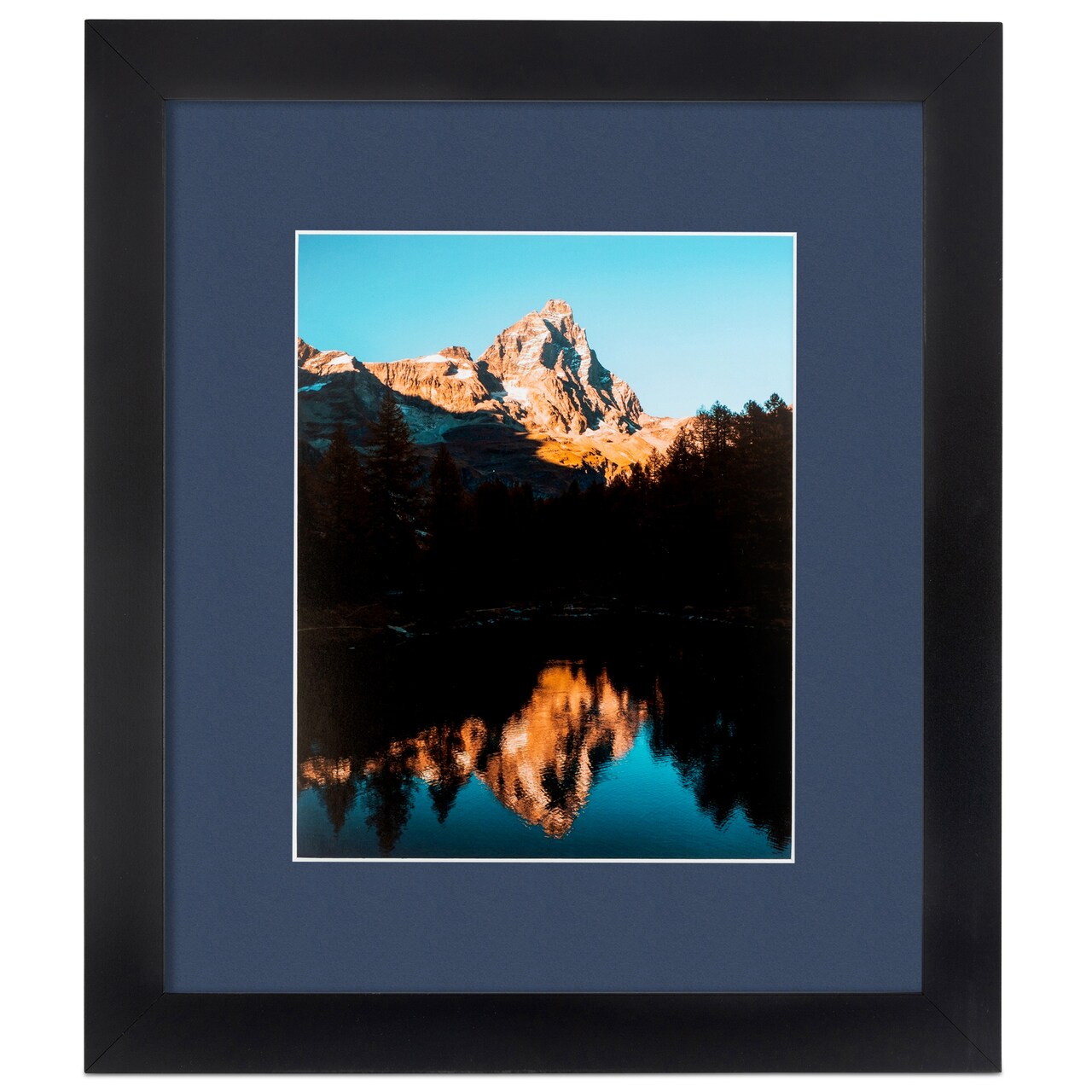 ArtToFrames 18x24 Matted Picture Frame with 14x20 Single Mat Photo  Opening Framed in 1.25 Black and 2 Mat (FWM-3926-18x24)